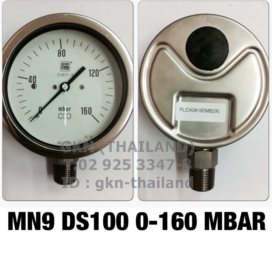 Pressure Gauge Nuova Fima 0-160 MBAR